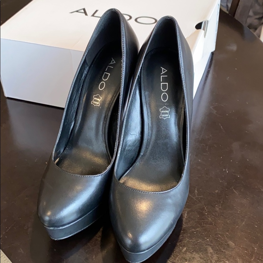 ALDO Black Passarello Platform Heels